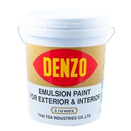 DENZO สีน้ำอะคริลิค สีน้ำ สำหรับ ทา ภายใน สำหรับ ทา ภายในและภายนอก เดนโซ่ ขนาด แกลลอน 3.5 ลิตร