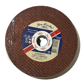 ์NKK แผ่นตัดสเตนเลสและเหล็ก NKK SUPER CUT สีแดง 4 นิ้ว x 1.1 x 16 x 2F [AWA80P] กล่อง 10 แผ่น แผ่นตัดเหล็ก เอ็นเคเค บาง