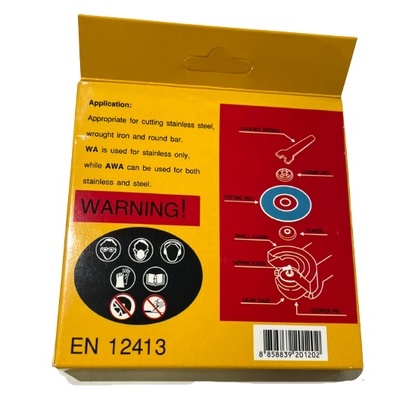 ์NKK แผ่นตัดสเตนเลสและเหล็ก NKK SUPER CUT สีแดง 4 นิ้ว x 1.1 x 16 x 2F [AWA80P] กล่อง 10 แผ่น แผ่นตัดเหล็ก เอ็นเคเค บาง