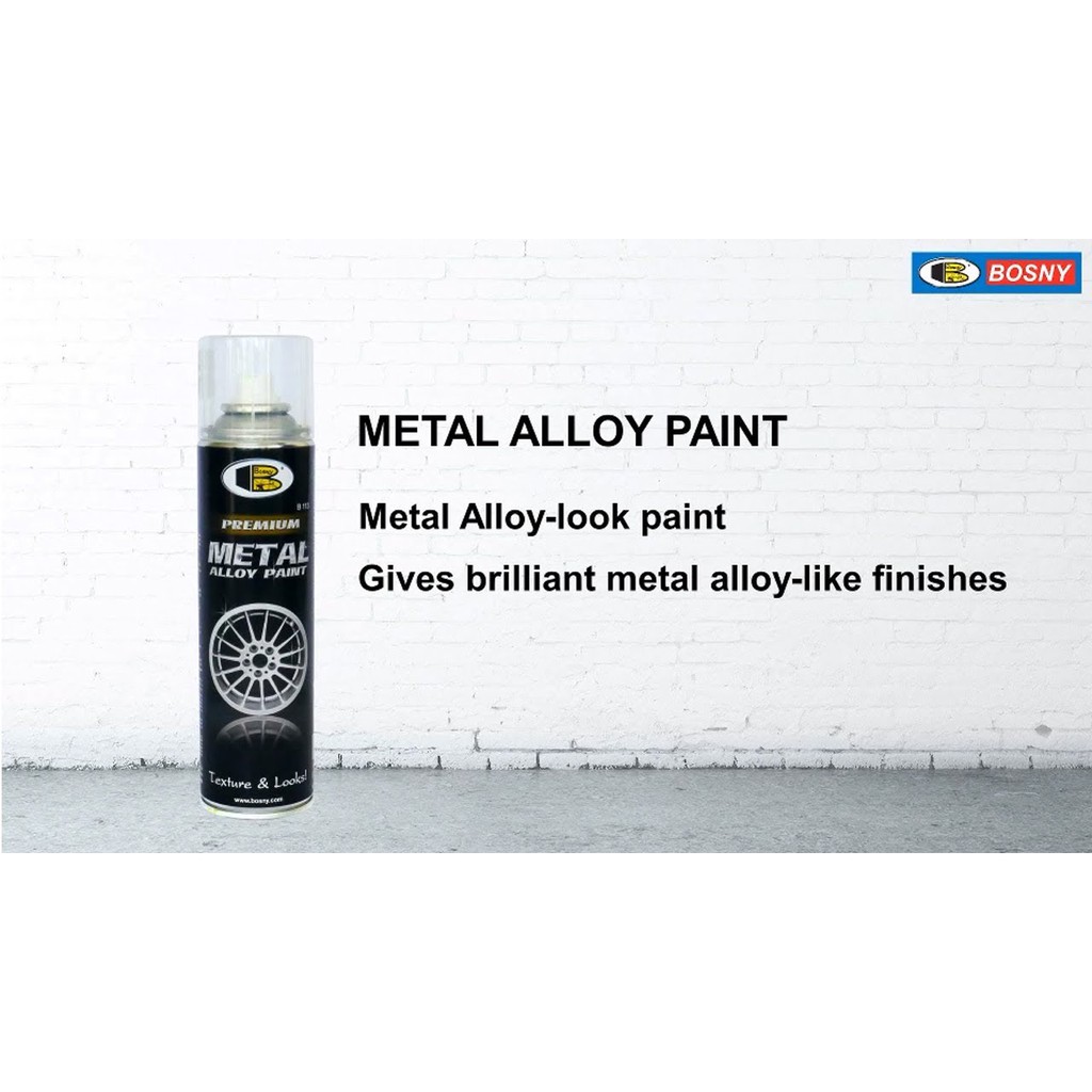 ฺBosny สีสเปรย์ โลหะเหล็กหล่อ Metal Alloy Paint บอสนี่ ขนาด 200 CC.