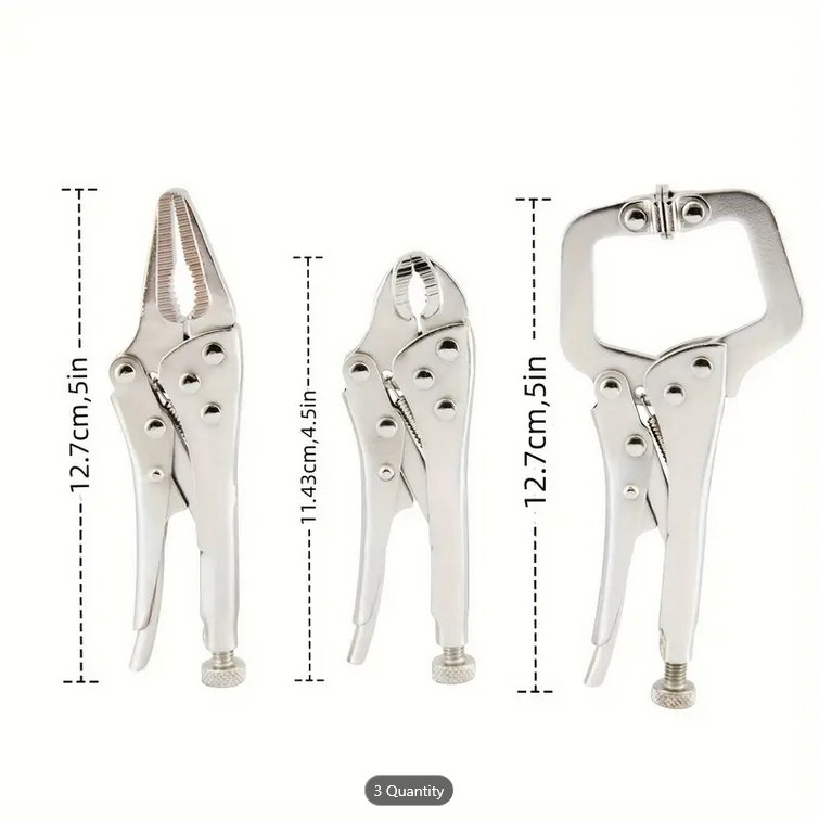 คีมล็อคขนาดเล็ก มินิ  (carbon steel mini vises) ชนิดปากกลม ปากแหลม