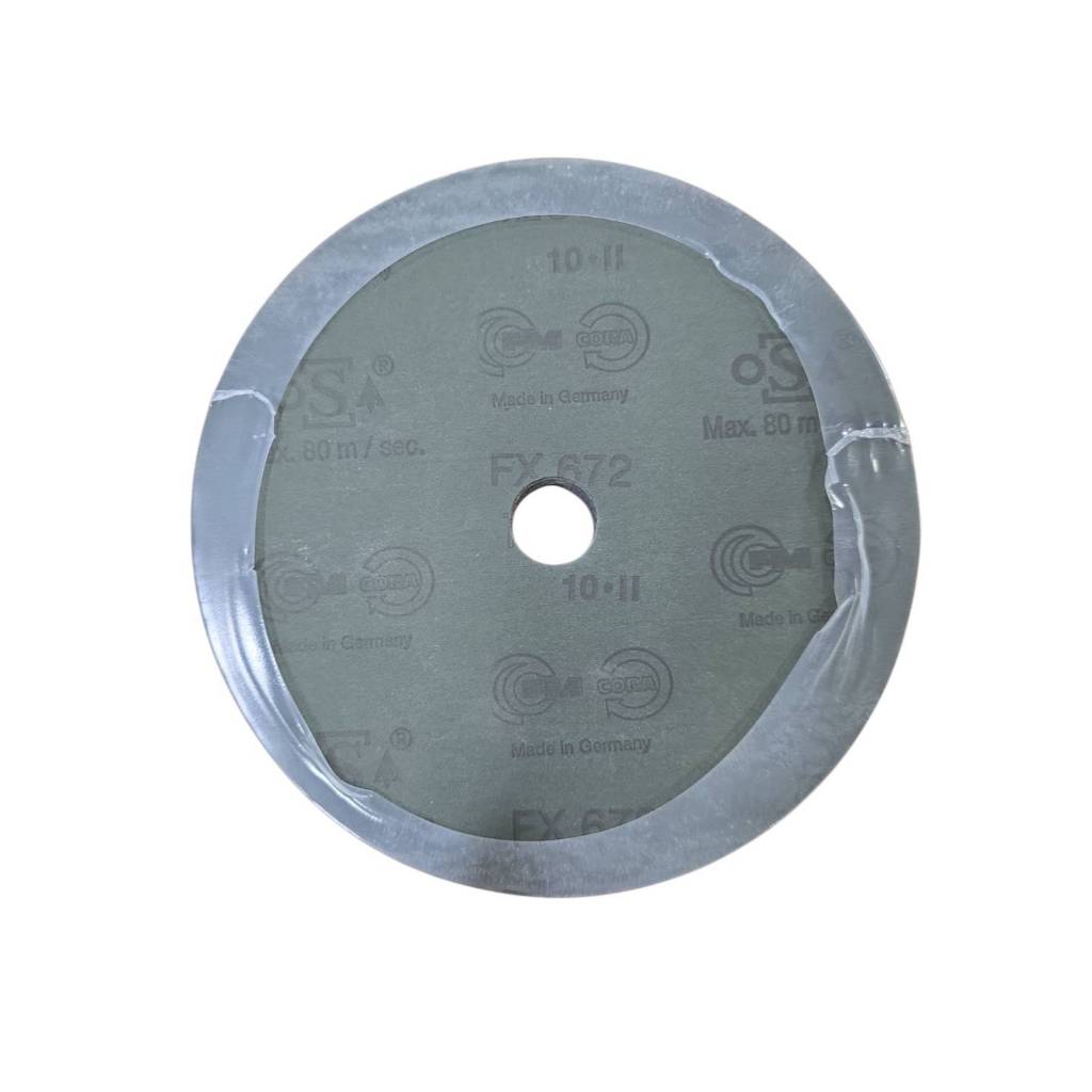 FM Cora (25 แผ่นต่อแพ็ค) แผ่นขัด FiberDisc กระดาษทรายกลม 7นิ้ว FX672 180x22mm.เบอร์ 120 MADE IN GERMANY