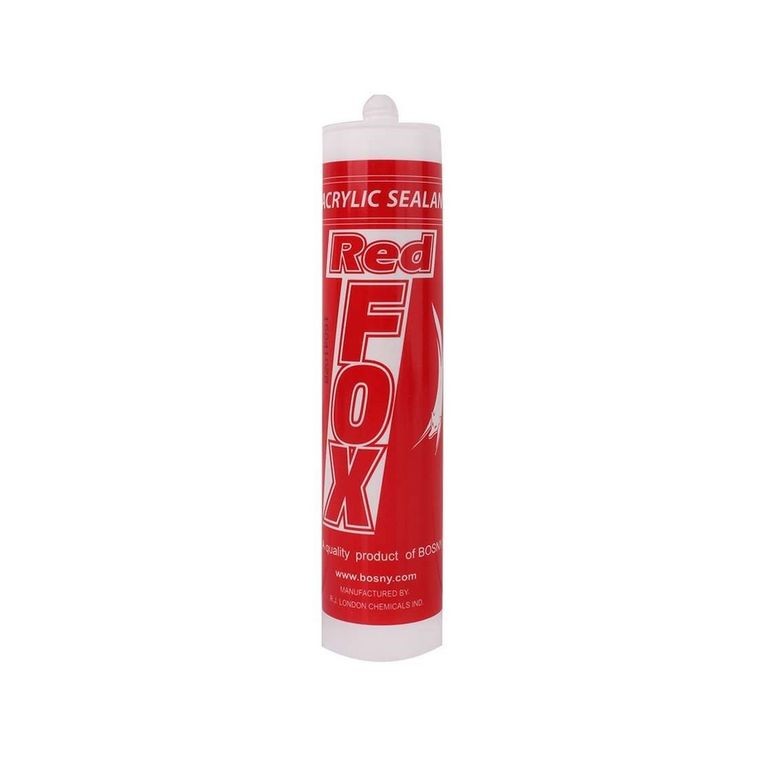 Red Fox B211 (ขายยกลัง 20 หลอด) กาว อะคริลิค ซีลแลนท์ (แดป) เรด ฟอกซ์ ขนาด 430 กรัม