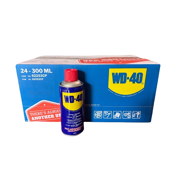 WD-40 [24 กป/ลัง] น้ำมันอเนกประสงค์ WD40 300 มล.ใช้สำหรับหล่อลื่น คลายติดขัด ไล่ความชื่น ทำความสะอาด และป้องกันสนิม สีใส