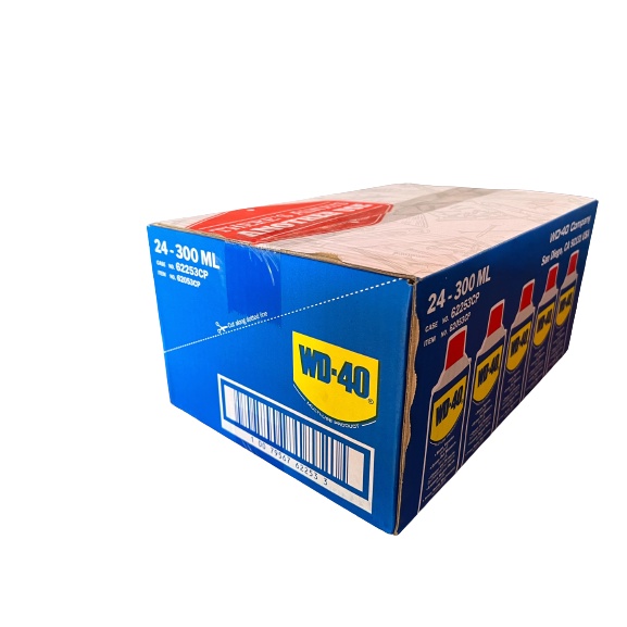 WD-40 [24 กป/ลัง] น้ำมันอเนกประสงค์ WD40 300 มล.ใช้สำหรับหล่อลื่น คลายติดขัด ไล่ความชื่น ทำความสะอาด และป้องกันสนิม สีใส