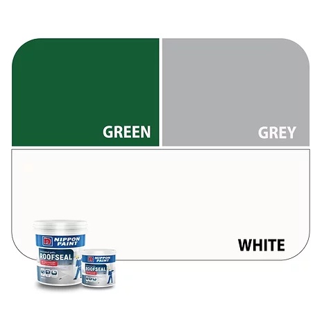 Nippon Paint Roof Seal อะคริ่ลิคกันรั่วซึมสำหรับดาดฟ้า สีทาหลังคา สีทาดาดฟ้า สีทากันรั่ว นิปปอนเพ้นท์ รูฟซีล ขนาด 4 กก.