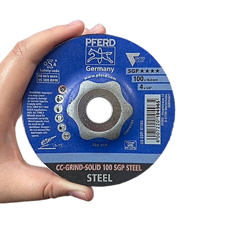 PFERD จานเจียร CC-GRIND-SOLID SGP STEEL เทคโนโลยี VICTOGRAIN® เจียรเร็ว ประสิทธิภาพสูง เยอรมัน แท้