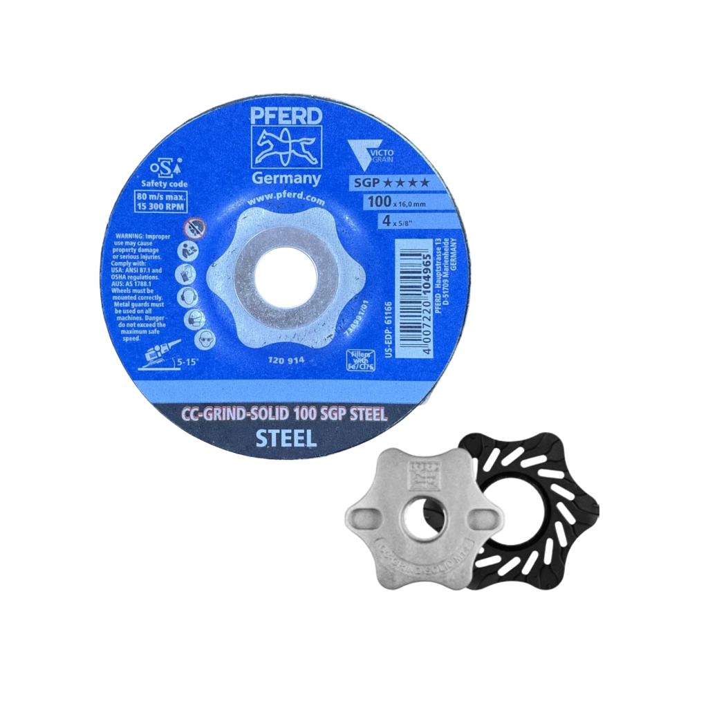PFERD จานเจียร CC-GRIND-SOLID SGP STEEL เทคโนโลยี VICTOGRAIN® เจียรเร็ว ประสิทธิภาพสูง เยอรมัน แท้
