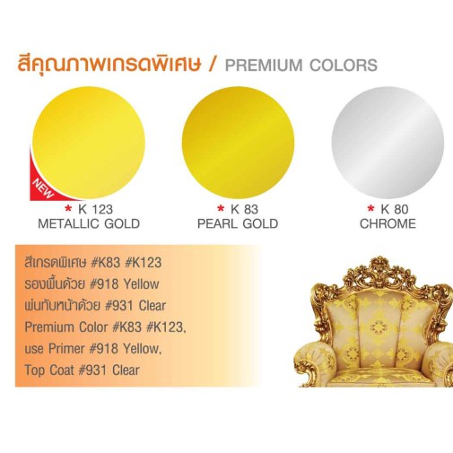 TOA สีสเปรย์เกรดพิเศษ KOBE ขนาด 400 CC สีสเปรย์เกรดพิเศษ เป็นสีที่มีคุณภาพสูง ฟิล์มสวย เงางาม แห้งเร็ว