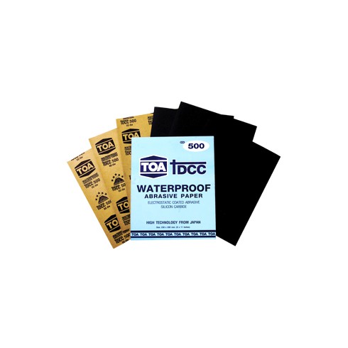 [PSKX149ลดสูงสุด 99 เก็บโค้ดส่งฟรีหน้าร้าน ] TOA กระดาษทรายขัดน้ำ กระดาษทรายขัดโลหะ กระดาษทราย ทีโอเอมีทุกขนาด #80 - #2