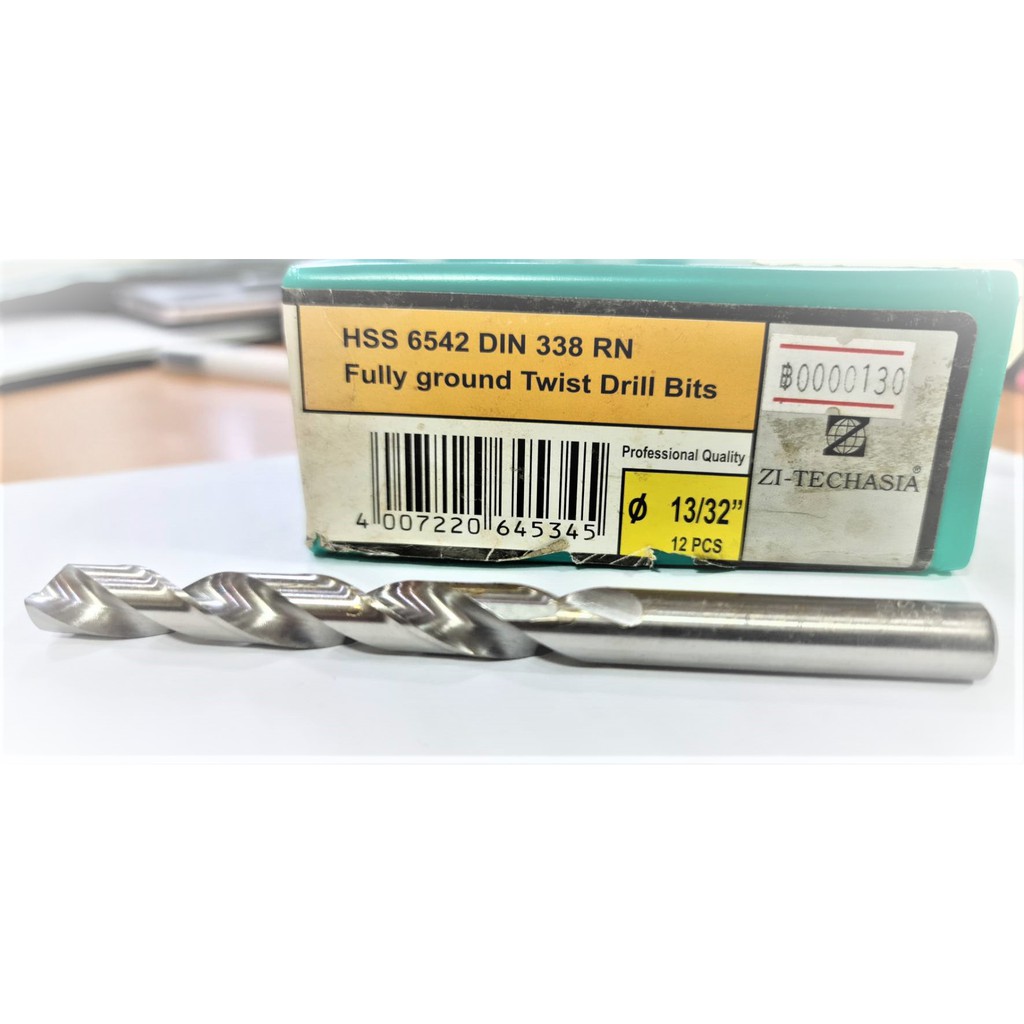 ZI-TECH ดอกสว่านเจาะโลหะ ไฮสปีด ไซเทคเอเซีย สีเงิน มาตรฐานเยอรมัน ขนาด 17/64"-1/2"