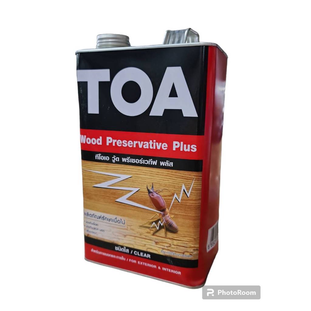 TOA ทีโอเอ วู้ดพรีเซอร์เวทีฟ พลัส น้ำยารักษาเนื้อไม้ ขนาด 3.785 ลิตร กลิ่นบางเบา