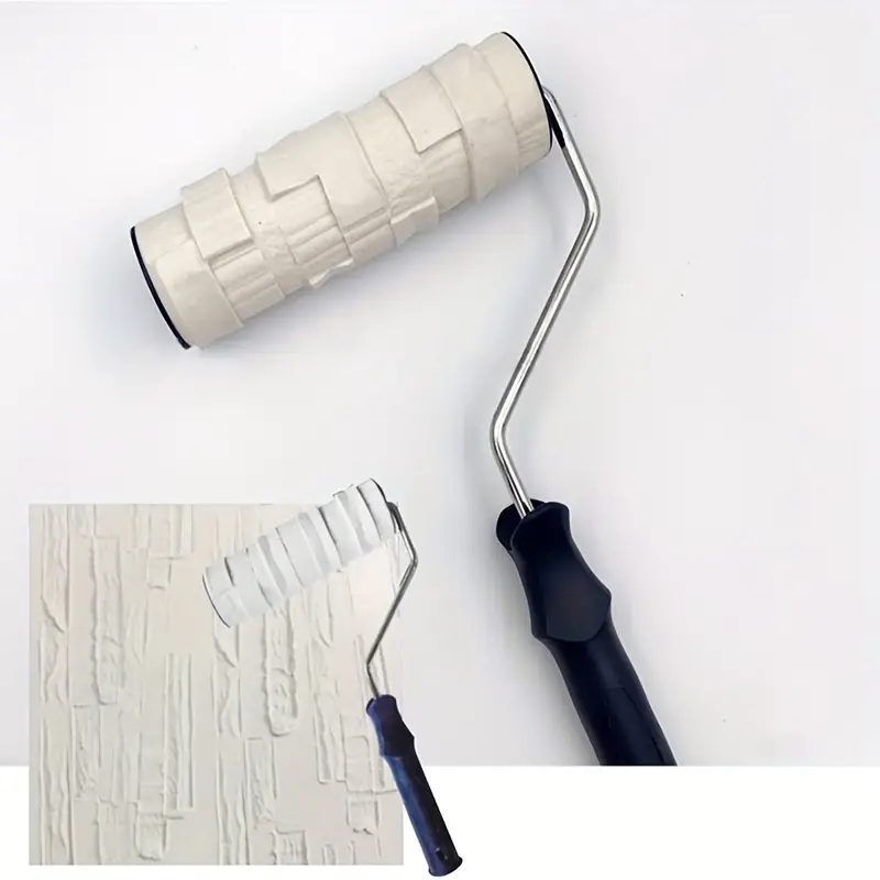 ลูกกลิ้งสร้างลาย ลายนูน ลายอิฐ ขนาด 8 นิ้ว - เครื่องมือสร้างสรรค์ลายผนัง DIY
