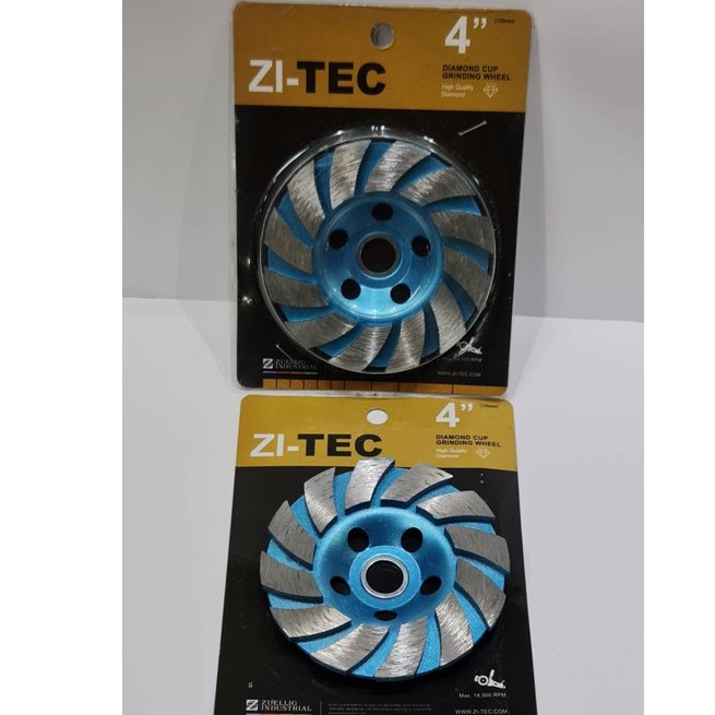 ZI-TEC ใบเพชร ใบเจียรปูน ใบเจียรบัว ใบขัดปูน 4 นิ้ว  ZI TEC