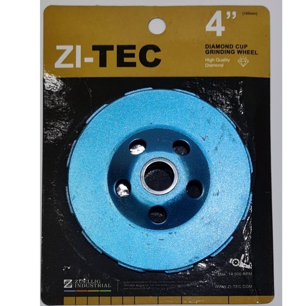 ZI-TEC ใบเพชร ใบเจียรปูน ใบเจียรบัว ใบขัดปูน 4 นิ้ว  ZI TEC