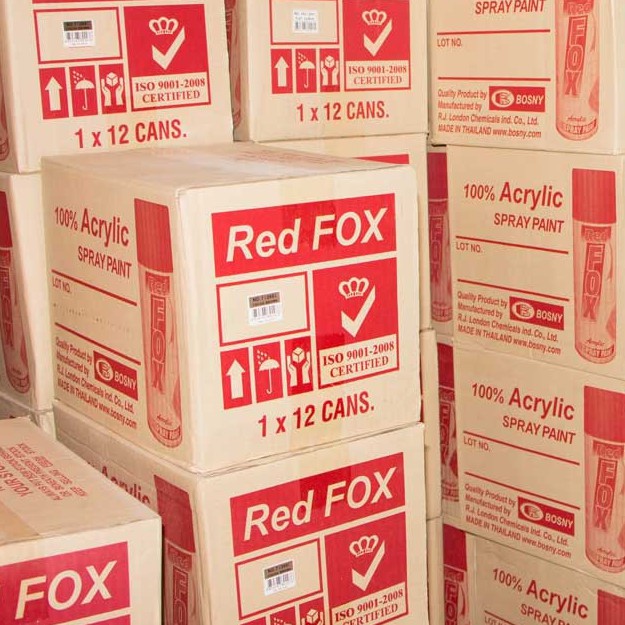 Red Fox (ยกกล่อง 12 กป.) สีสเปรย์ เรดฟ๊อกซ์ ขนาด 400 CC. สีสเปรย์ เอนกประสงค์ 270 กรัม