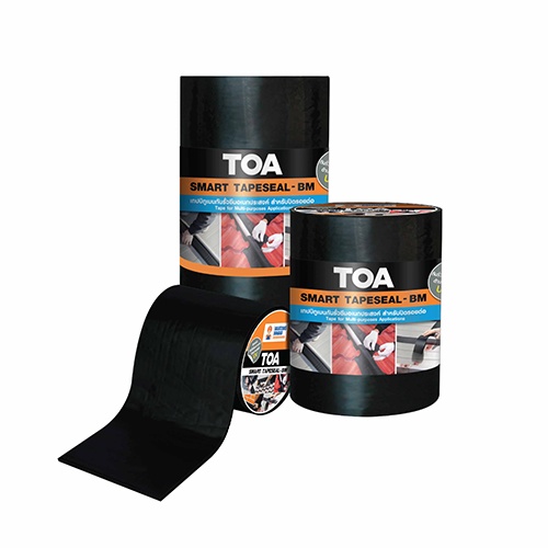 TOA ทีโอเอ สมาร์ทเทปซีลบีเอ็ม TOA Smart TapeSeal BM เทปบิทูเมนกันรั่วซึมอเนกประสงค์สำหรับปิดรอยต่อเพื่อป้องกันน้ำรั่วซึม