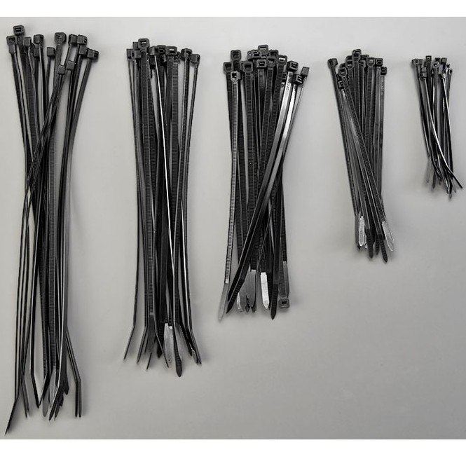 Nano เคเบิ้ลไทร์ ขาว/ดำ 8" 200mmx4.8mm SN-200-4 (100เส้น)  Nylon 66