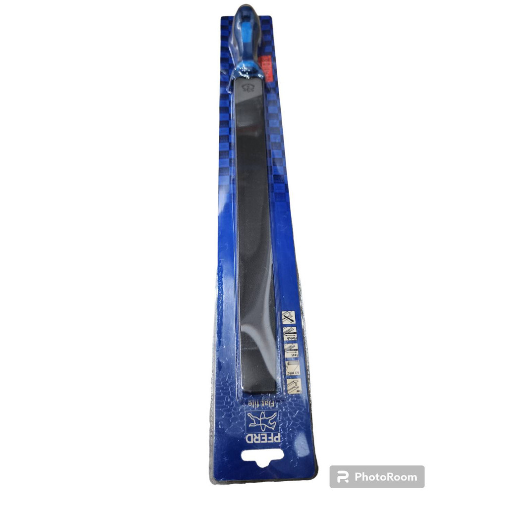 PFERD ตะไบแบนละเอียด 12" เยอรมัน พร้อมด้าม ตราม้าลวดบ่วง Flat File PFERD  CS-FH 1122 300 C3