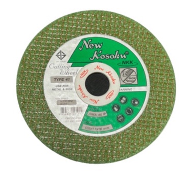NKK แผ่นตัดสแตนเลส (แผ่นตัดเหล็กเขียว) 4"x1.1x16x2F [AWA46P] 105x1.1x16mm.