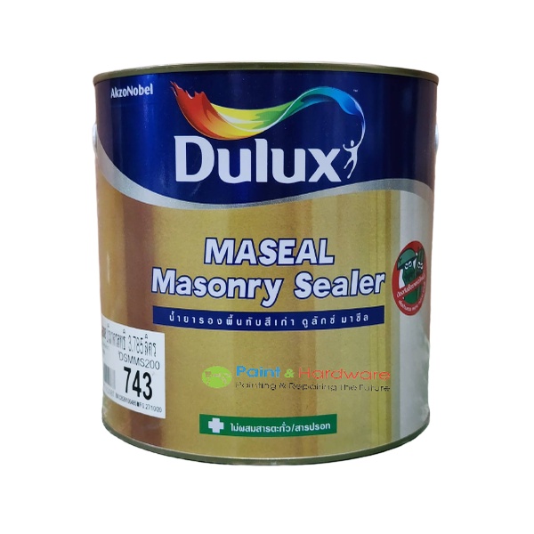 Dulux Maseal Masonry Primer รองพื้นปูนเก่า สูตรน้ำมัน ไอซีไอ  ดูลักซ์ มาซีล 743 แกลลอน 3.785 ลิตร