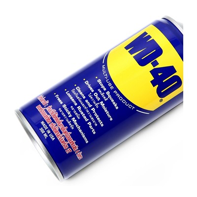 WD-40 น้ำมันอเนกประสงค์ WD40 ขนาด 300 มล. ใช้สำหรับหล่อลื่น คลายติดขัด ไล่ความชื่น ทำความสะอาด และป้องกันสนิม สีใส ไม่ม