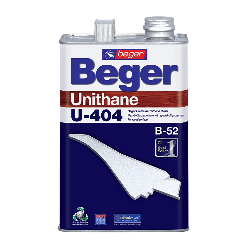 Beger โพลียูรีเทนภายใน/ภายนอก BEGER รุ่น U-202/U-404 ระบบ 1 ส่วน ขนาด 1 แกลอน