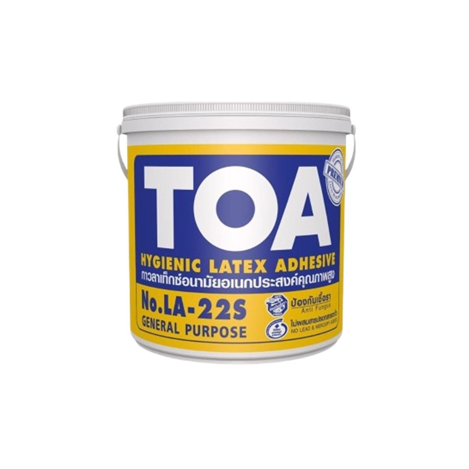 TOA กาวลาเท็กซ์ ทีโอเอ TOA LA-22S ขนาด 1.8 กก. กาวลาเท็กซ์ทีโอเอ บรรจุ ใน แกลลอน
