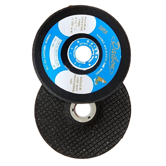 DAIBON ตราปลาฉลาม ไดบอน [ราคาต่อแผ่น] ใบเจียร แผ่นเจีย เหล็ก บาง 4" X 2MM. 100X2X16MM. ชนิดอ่อนตัว Type 27