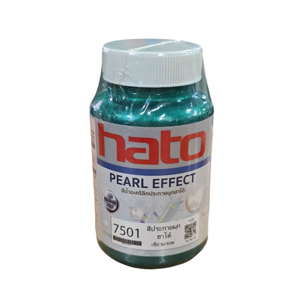 HATO Crystal Pearl Effect ฮาโต้ สีน้ำอะคริลิค ประกายมุกคริสตัล ขนาด 4 ออนซ์ แวววาว คลาสสิก