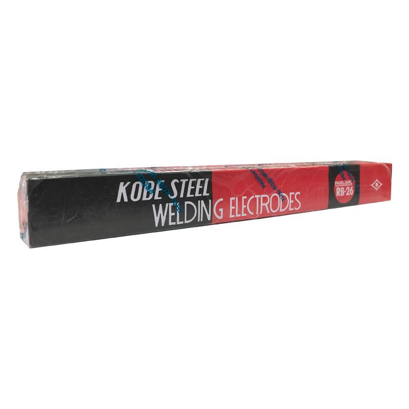 KOBE ลวดเชื่อมเหล็กเหนียวไฟฟ้า โกเบ RB26 2.6mm. สำหรับการเชื่อมเหล็กเหนียวแผ่นบาง และงานโครงสร้างบางๆ (ขนาด 2กก.)