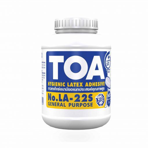 TOA กาวลาเท็กซ์ กป. ทีโอเอ LA-22S ขนาด  8, 16 และ 32 oz.