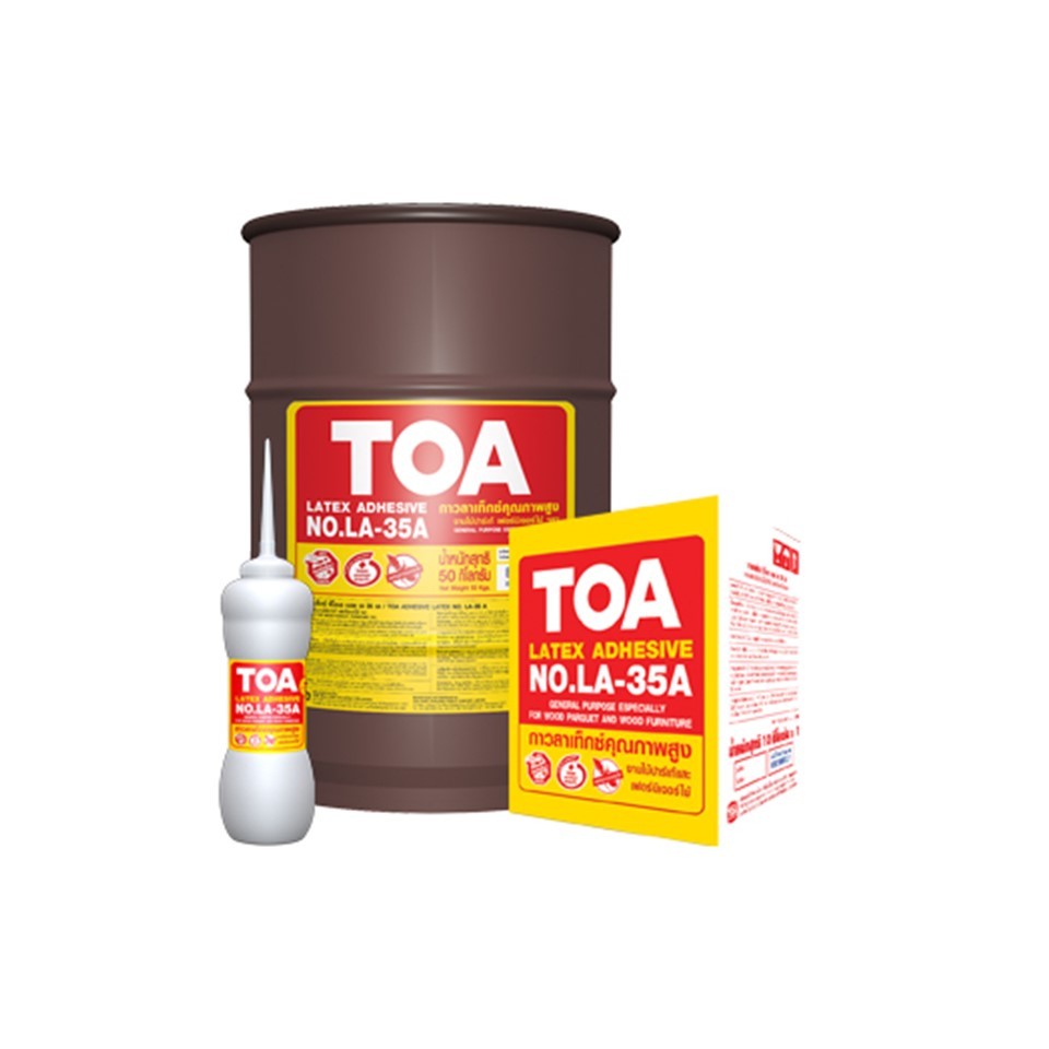 TOA กาวลาเท็กซ์ ปูไม้ปาร์เก้ กาวทาไม้ ทีโอเอ TOA LA-35A (10 กก.)
