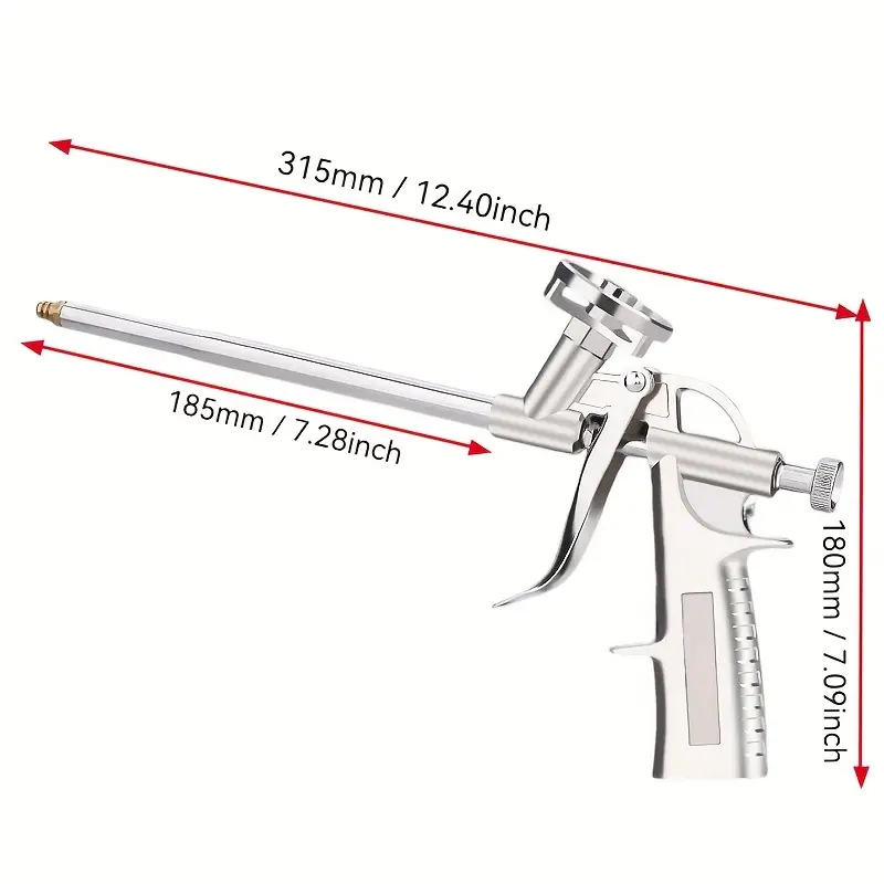 ปืนยิงโฟม (Foam Gun) รุ่น Metal Pro - สำหรับงานอุดรอยรั่ว ฉีดช่องว่าง และติดตั้งวงกบมืออาชีพ