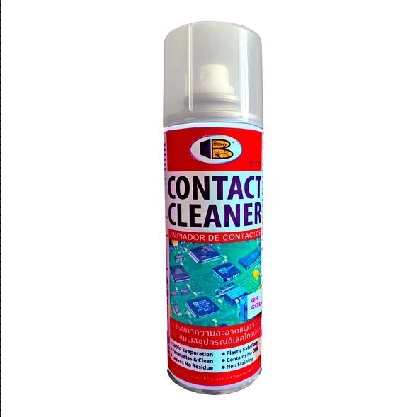 Bosny สเปรย์ทำความสะอาดแผงวงจรไฟฟ้า [กระป๋อง] บอสนี่ CONTACT CLEANER  คอนแทค คลีนเนอร์ B131 ขนาด 200ml.
