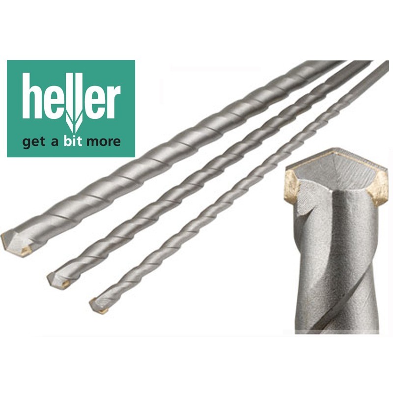 HELLER ชุดดอกสว่านโรตารี่ เจาะปูน/คอนกรีต ขนาด 19 mm ยาว 200 mm.SDS PLUS Bionic Pro  (1ดอก/ชุด)