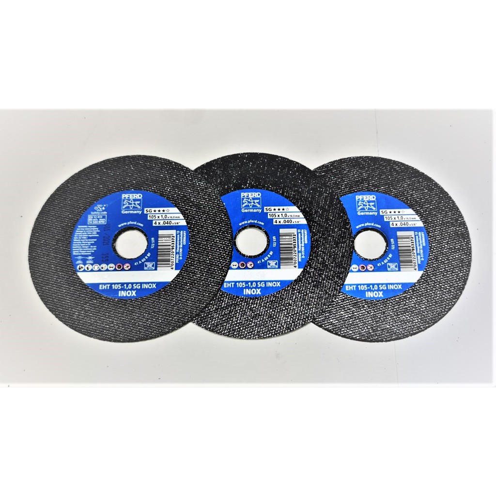PFERD แผ่นตัดบาง 4" ตัดสเตนเลส 1.0มม. (105x1.0x16.0) EHT 105-1,0 A 60 R SG-INOX