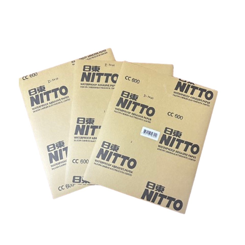 ์NITTO [ยกแพ็ค] กระดาษทรายน้ำ Nitto นิตโต้ ขายยกแพ็คราคาถูกมาก แพ็คมี 60 แผ่น