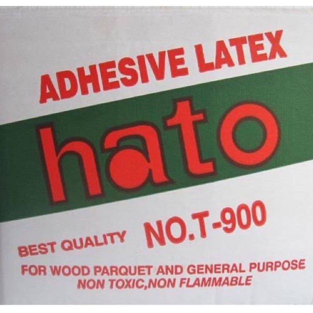 Hato กาวลาเท็กซ์ ปูพื้นไม้ปาร์เก้ เฟอร์นิเจอร์ ฮาโต้ T900 ขนาด 10 กิโลกรัม กาวลาเท็กซ์ ฮาโต้ แบบกล่อง 10 กก.