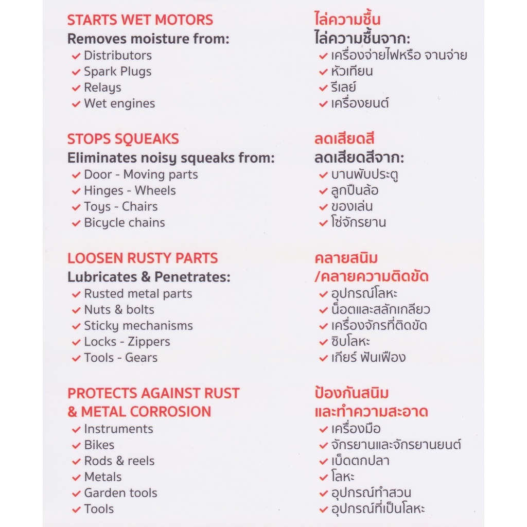 Selleys RP7 น้ำมันเอนกประสงค์ Multipurpose Lubricant ขนาด 150กรัม [211มล.] น้ำมันหล่อลื่น ไล่ความชื้น คลายสนิม