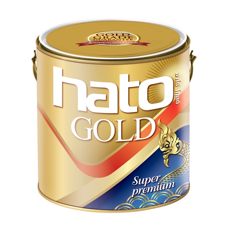 Hato สีขาวมุก ฮาโต้ ขาวสว่าง สีขาวประกายมุก เฉดพิเศษ Super Premium Grade ขนาด 1/4 Gallon แกลลอน