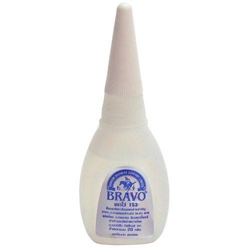 Bravo [ขายยกกล่อง 50 หลอด] กาวร้อนบราโว BRAVO #153 ขนาด 20 กรัม กาววิทยาศาสตร์ กาวติดงานเฟอร์นิเจอร์ กาวเอนกประสงค์