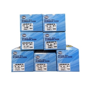 TOA กระดาษทรายกลมหลังสักหลาด ทีโอเอ LACD - GOLD 6 นิ้ว 6 รู 80 100 120 150 180 240 280 320 400 500 600 กระดาษทรายกลมTOA