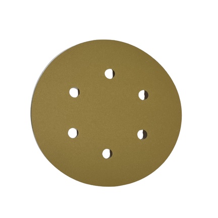 TOA กระดาษทรายกลมหลังสักหลาด ทีโอเอ LACD - GOLD 6 นิ้ว 6 รู 80 100 120 150 180 240 280 320 400 500 600 กระดาษทรายกลมTOA