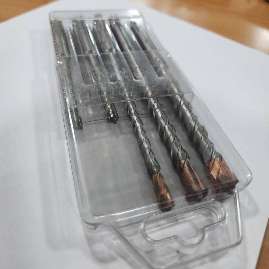 ZI-TEC ชุด ดอกสว่านโรตารี่ เจาะปูน SDS PLUS 4 CUTTERS (5 ตัวชุด)  คุณภาพเยอรมัน ขนาด 6/6.5/10/12 มม.