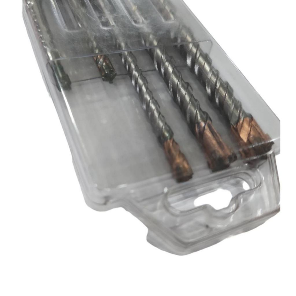 ZI-TEC ชุด ดอกสว่านโรตารี่ เจาะปูน SDS PLUS 4 CUTTERS (5 ตัวชุด)  คุณภาพเยอรมัน ขนาด 6/6.5/10/12 มม.