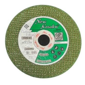 NKK [40แผ่นกล่อง] แผ่นตัดสแตนเลส แผ่นตัดเหล็กเขียว 4" x1.1x16x2F [AWA46P]  105 x1.1 x 16mm.