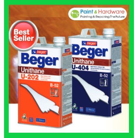 Beger โพลียูรีเทนภายใน/ภายนอก BEGER รุ่น U-202/U-404 ระบบ 1 ส่วน ขนาด 1/4 แกลอน