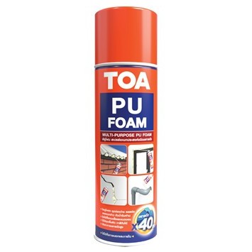 TOA PU FOAM พียูโฟม สเปรย์โฟมอเนกประสงค์ชนิดขยายตัว 500 ML โฟมโพลียูรีเทน