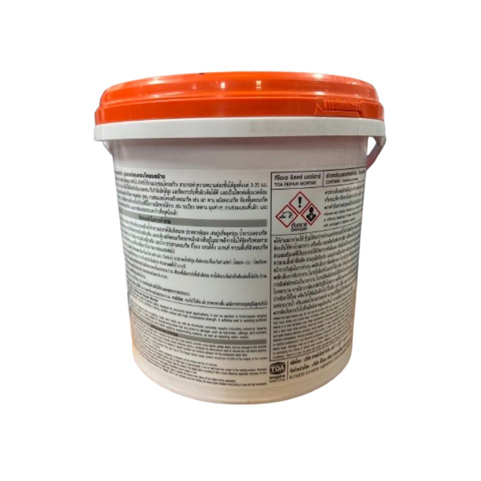 TOA REPAIR MORTAR ทีโอเอ รีแพร์ มอร์ตาร์ ปูนฉาบซ่อมแซมโครงสร้าง ขนาด 5 กก.(Kg)